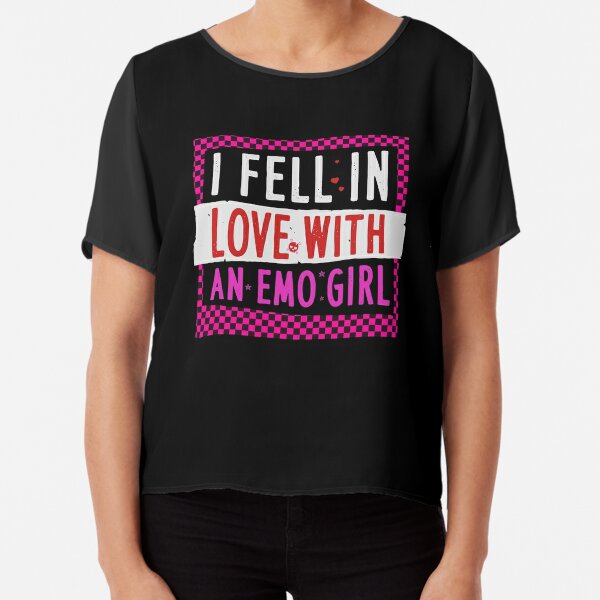 I Fell In Love With An Emo Girl Pin for Sale by frankparker