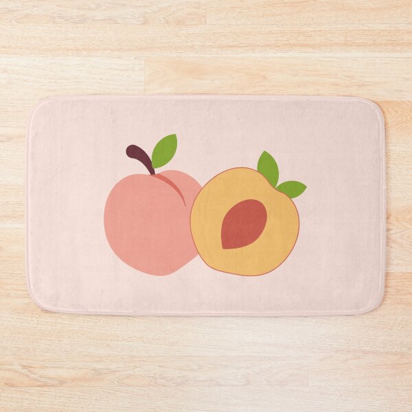 Item preview, Cute Peaches Pattern with Pastel Pink Background designed and sold by Creative Wolf Design.