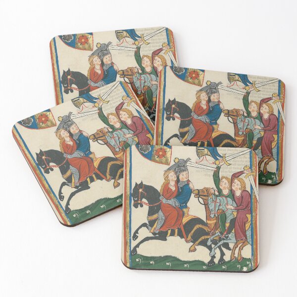 Item preview, Damsel in distress (14th century) - Codex Manesse designed and sold by SALON DES ARTS.