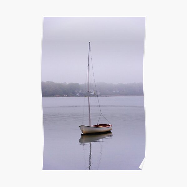 Sailboat in Fog Poster