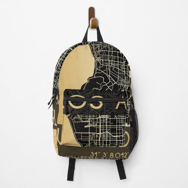 Item preview, LOS ANGELES CALIFORNIA LA MAP MONOCHROME GOLD designed and sold by lukas69graphic.