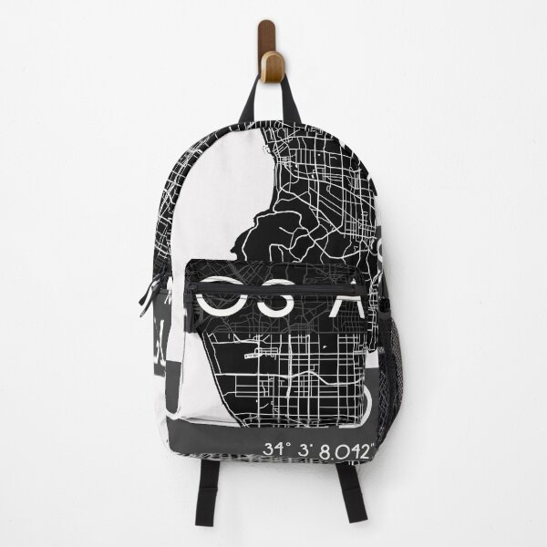 Item preview, LOS ANGELES CALIFORNIA LA MAP MONOCHROME BLACK designed and sold by lukas69graphic.