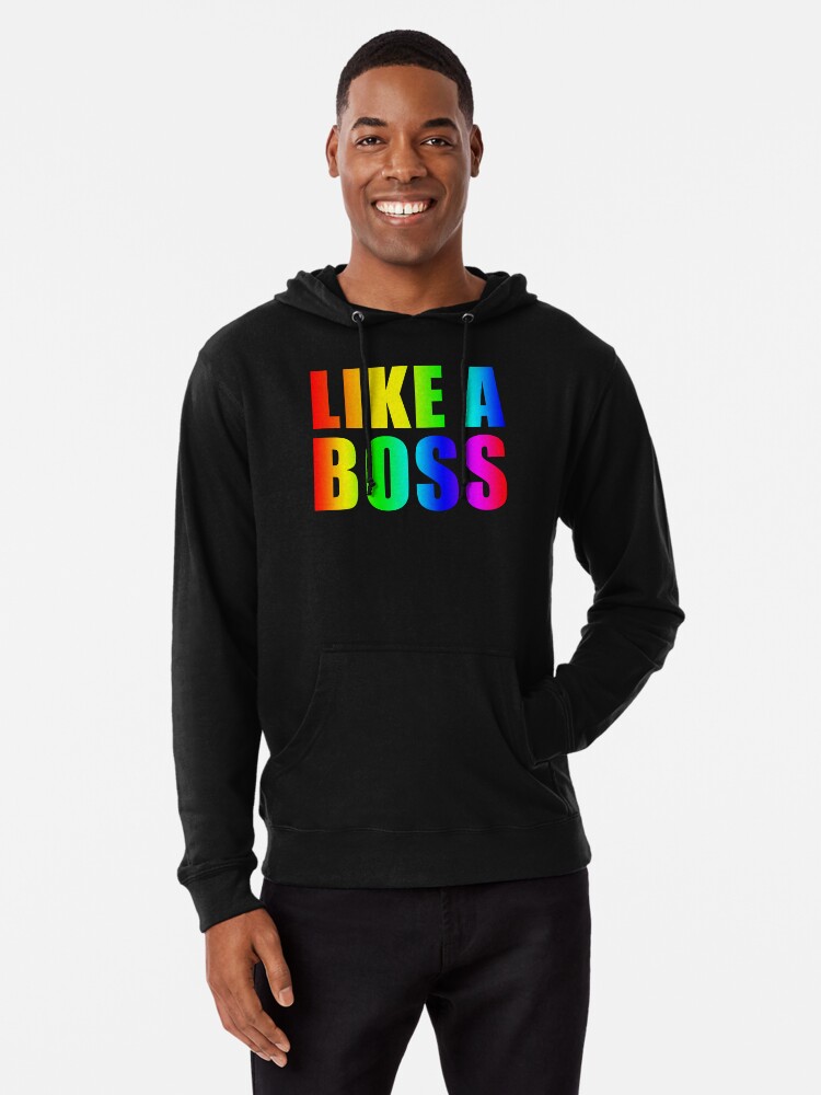 Roblox Inspired Like A Boss Lightweight Hoodie By Concuido Redbubble - like a boss roblox