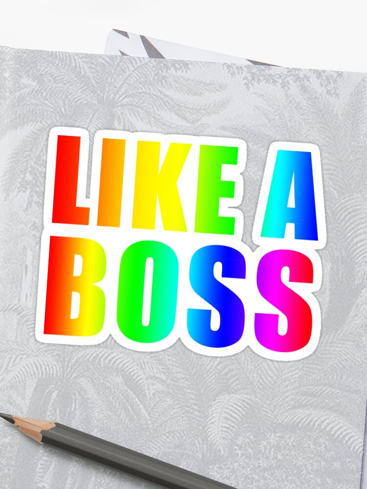 Roblox Inspired Like A Boss Sticker - 