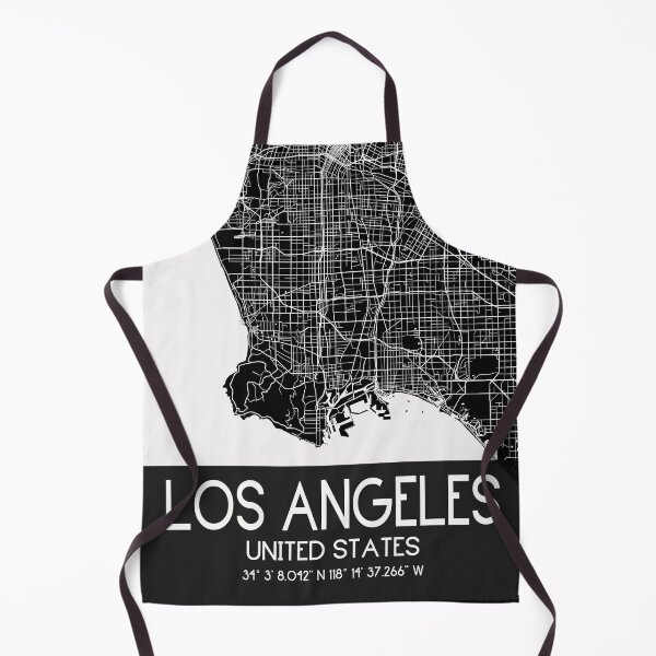 Item preview, LOS ANGELES CALIFORNIA LA MAP MONOCHROME BLACK designed and sold by lukas69graphic.