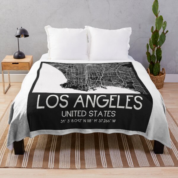 Item preview, LOS ANGELES CALIFORNIA LA MAP MONOCHROME BLACK designed and sold by lukas69graphic.