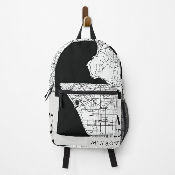 Item preview, LOS ANGELES CALIFORNIA LA MAP MONOCHROME WHITE designed and sold by lukas69graphic.