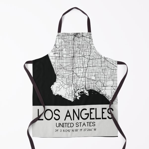Item preview, LOS ANGELES CALIFORNIA LA MAP MONOCHROME WHITE designed and sold by lukas69graphic.