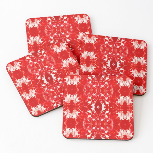 Item preview, Abstract Red and White Painting designed and sold by Creative-Voyage.