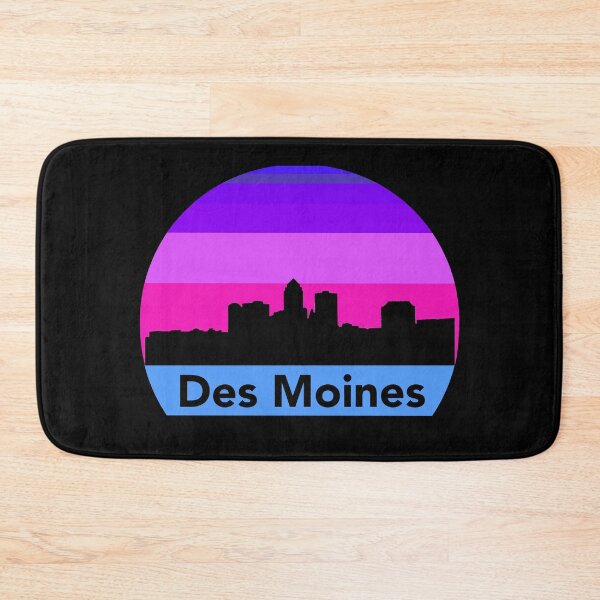 Item preview, Des Moines, Iowa - Des Moines Skyline Retro Sunset designed and sold by avataraustin.