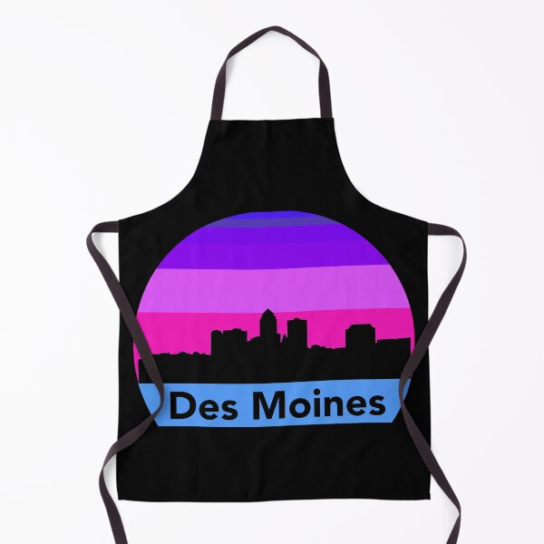 Item preview, Des Moines, Iowa - Des Moines Skyline Retro Sunset designed and sold by avataraustin.