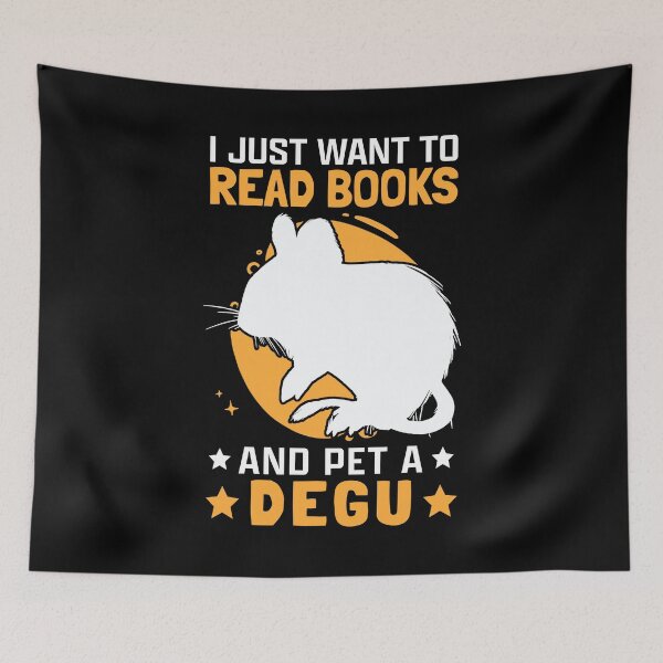 Item preview, Degus and Books Chilean Rodent Degu designed and sold by madgrfx.