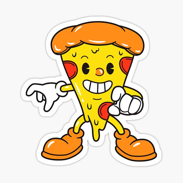 "Pizza Boy" Sticker by cartoonapp Redbubble