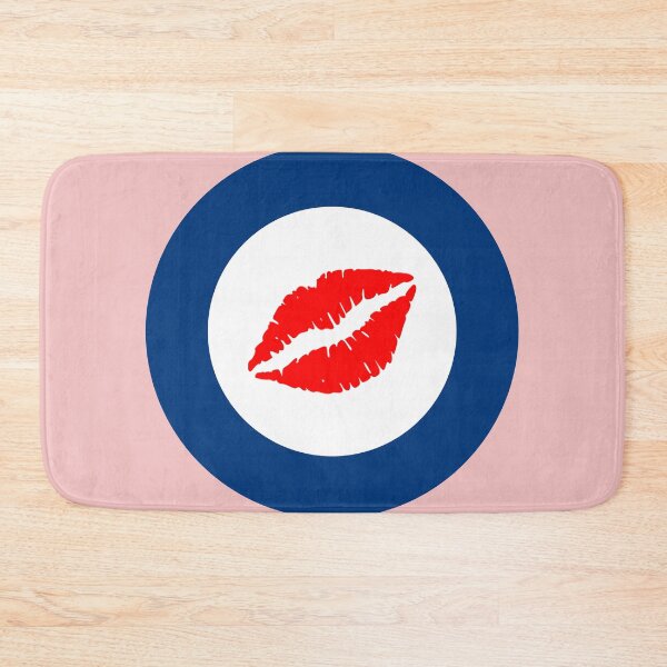 Item preview, Hotlips retro mod kiss roundel design designed and sold by ModSupporters.