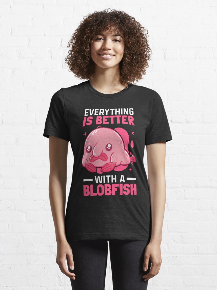 Better with blobfish meme ugly blobfish | Kids T-Shirt