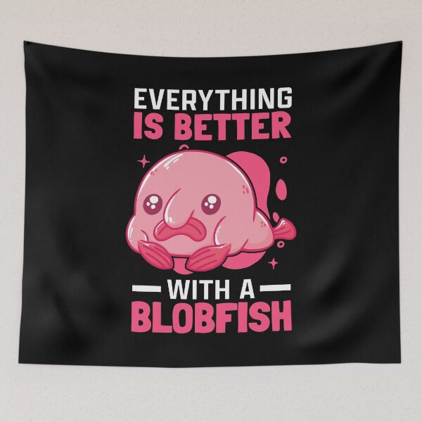 Item preview, Better with blobfish meme ugly blobfish designed and sold by madgrfx.