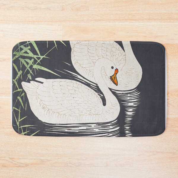Item preview, Japanese White Swans swimming in pond designed and sold by RyanCaudell.