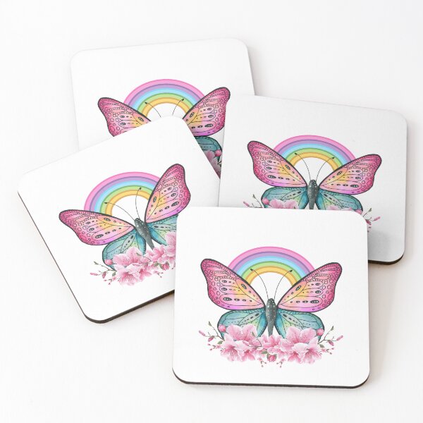 Item preview, Colorful Butterfly Rainbow designed and sold by HappyLifeCreate.