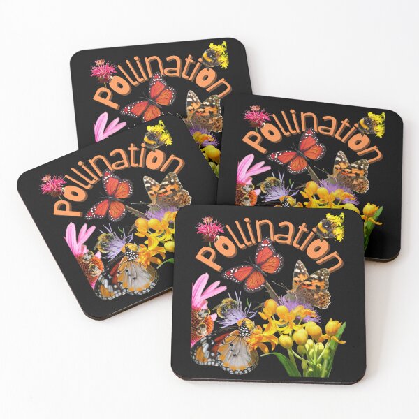 Item preview, Pollination Butterfly & Bee Colorful Digital Collage Design designed and sold by EarthArtDesigns.