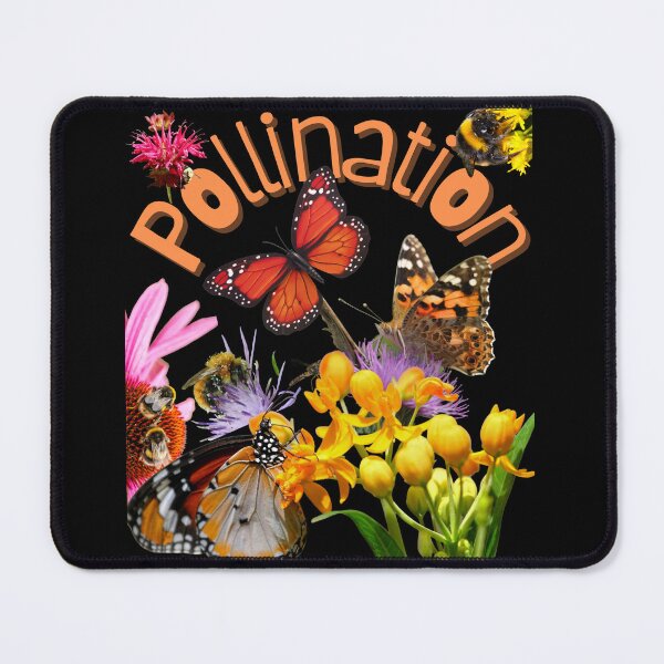 Item preview, Pollination Butterfly & Bee Colorful Digital Collage Design designed and sold by EarthArtDesigns.