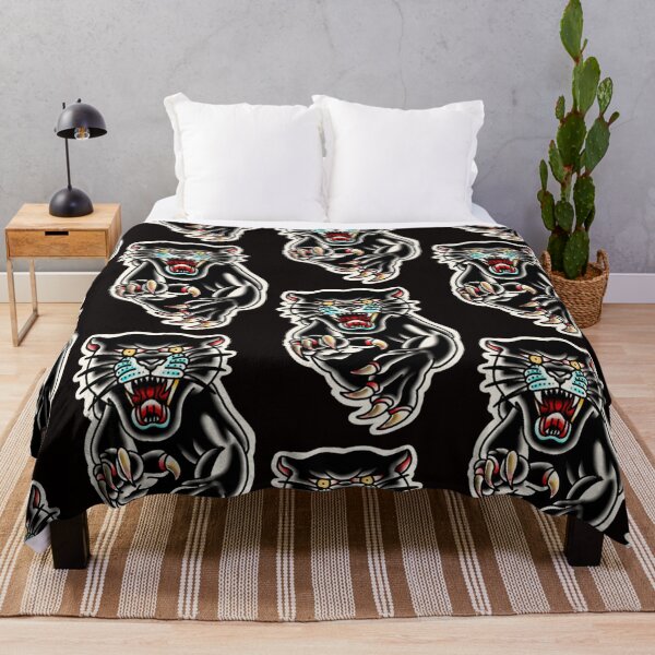 Item preview, black panther traditional tattoo designed and sold by rafaelwolf.