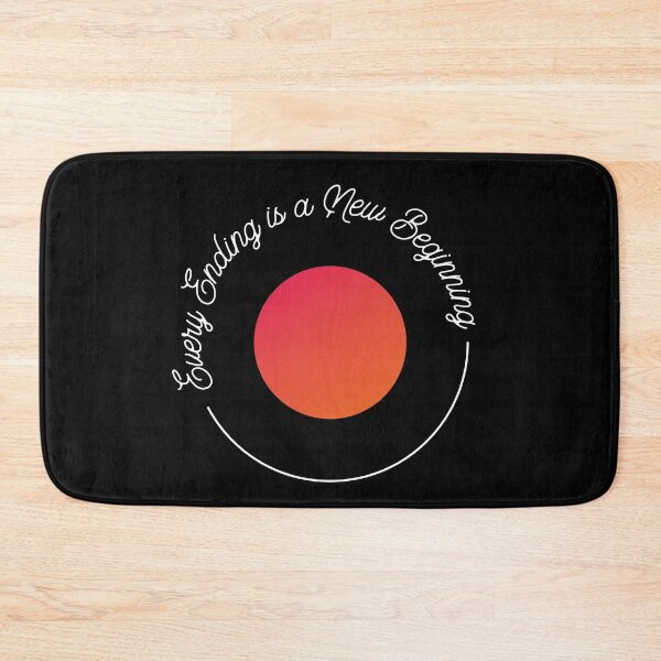 Item preview, Every Ending is a New Beginning Quote - Black designed and sold by Nadheesh.
