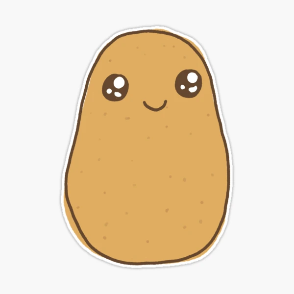 Emotional Support Potato #3 Art Board Print by a-lazybee