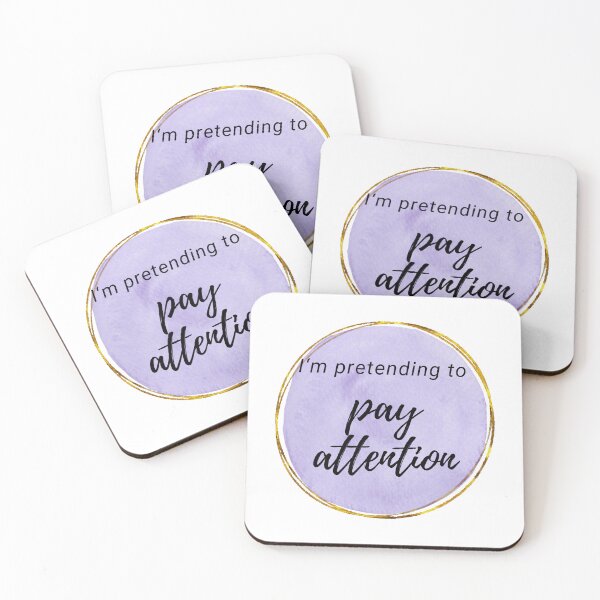 Item preview, I'm pretending to pay attention designed and sold by shyflamingo.