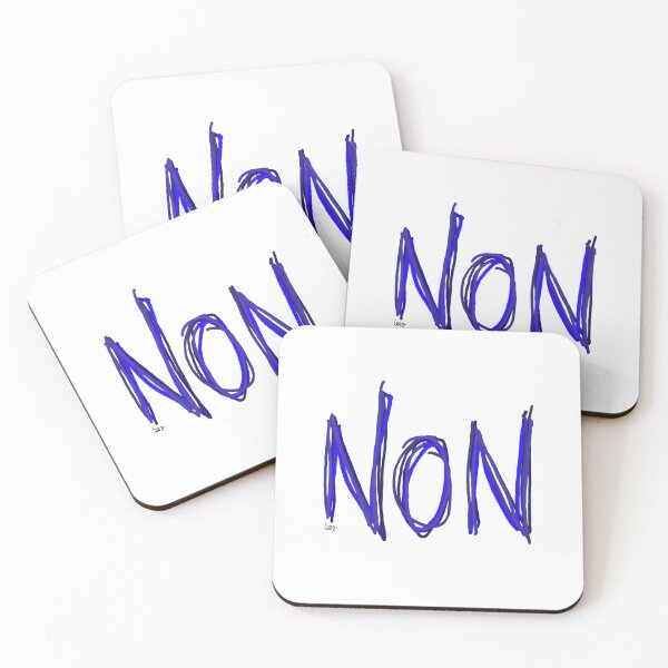 Item preview, NO (blue, white background) designed and sold by MentaLee.