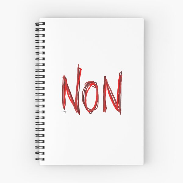 Item preview, NO (red, white background) designed and sold by MentaLee.