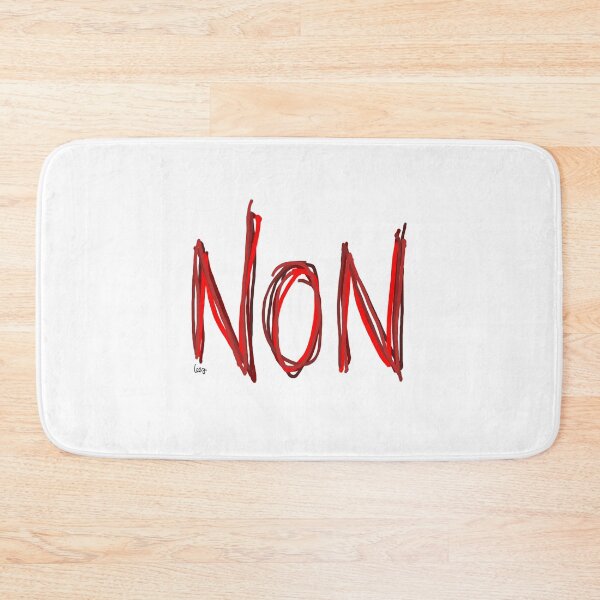 Item preview, NO (red, white background) designed and sold by MentaLee.