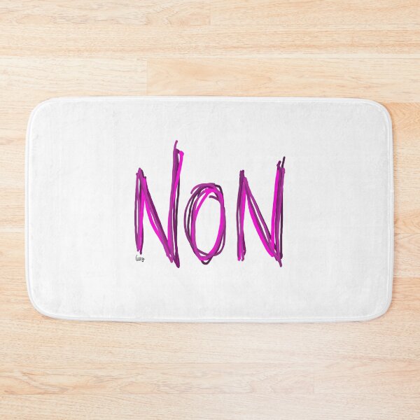 Item preview, NO (pink, white background) designed and sold by MentaLee.