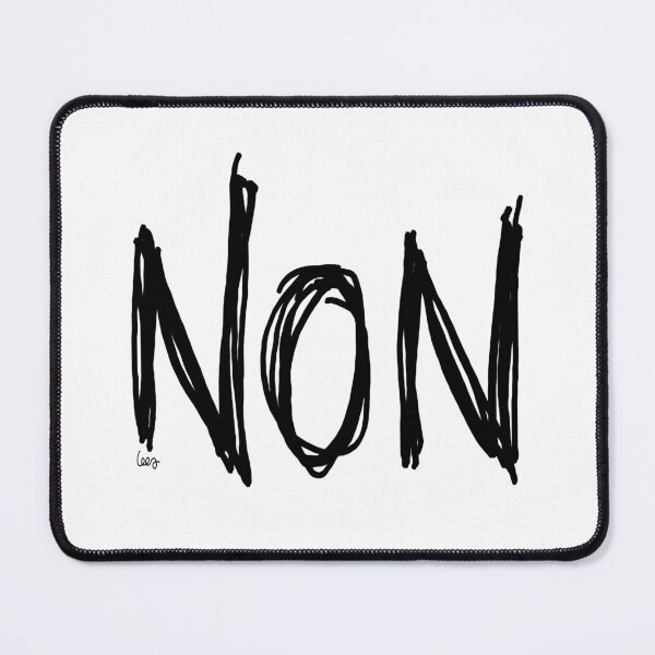 Item preview, NO (black, white background) designed and sold by MentaLee.