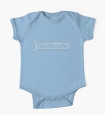Nintendo Games Logo Gray One Piece - Short Sleeve