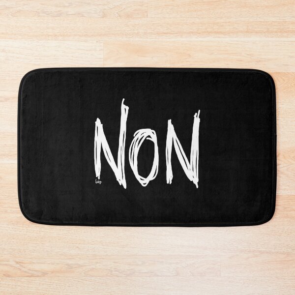 Item preview, NO (white, black background) designed and sold by MentaLee.