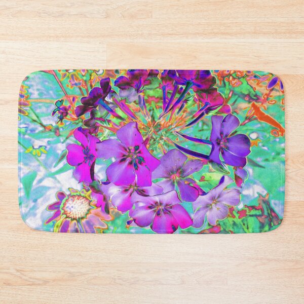 Item preview, Dramatic Psychedelic Magenta and Purple Flowers designed and sold by myrubiogarden.