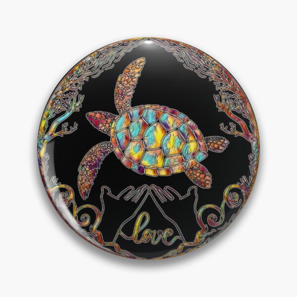 Artikelvorschau, Meeresschildkröte Liebe tie dye turtle entworfen und verkauft von umfhn.