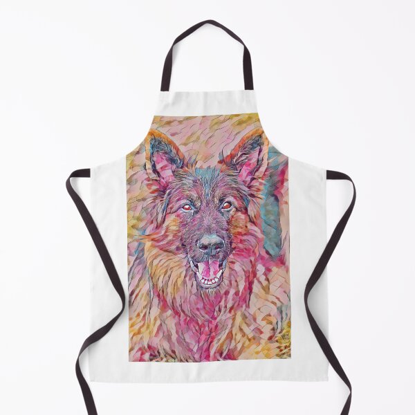 Item preview, A beautiful watercolour pastel german shepherd art design. Gsd watercolour. German shepherd watercolour. designed and sold by Doggymadness.