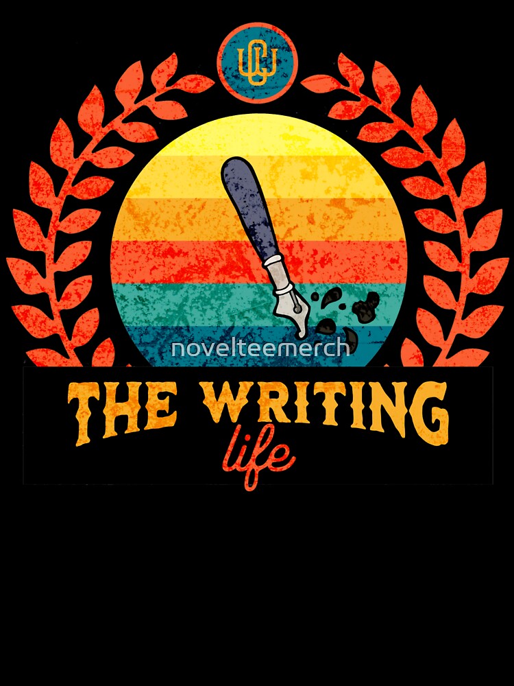 The Writing Life, Author Gift, Writer Logo with Fountain Pen Kids T-Shirt  for Sale by novelteemerch