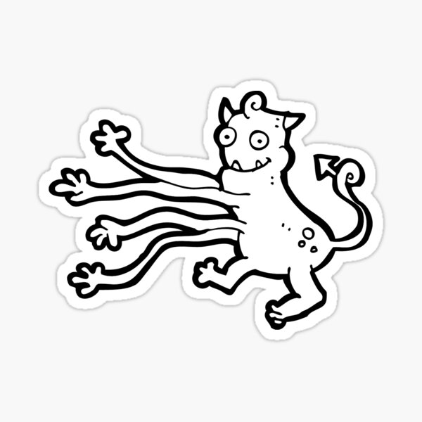 Cute Little Monster Sticker