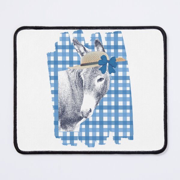 Item preview, Donkey and Gingham background designed and sold by cowgirltracie.