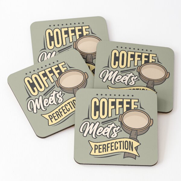 Item preview, COFFEE MEETS PERFECTION designed and sold by OverbeeDesigns.