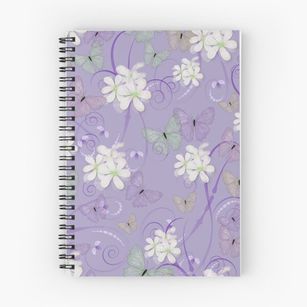 Artikelvorschau,  Schmetterlinge und Blumen lila entworfen und verkauft von ChantalDesign.