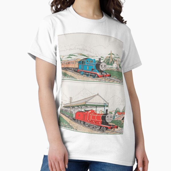 Item preview, Vintage Thomas and James Seamless Pattern (Thomas the Tank Engine) designed and sold by sleepyhenry.