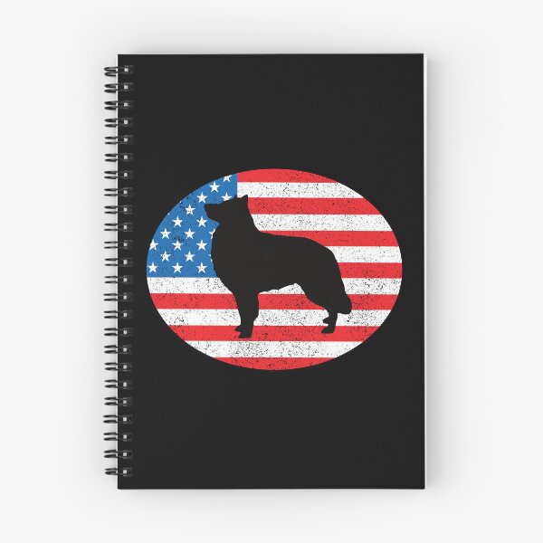 Item preview, Patriotic Belgian Sheepdog with Distressed American Flag USA designed and sold by arlutai.