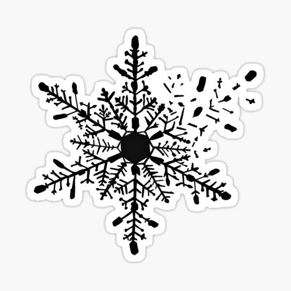 decaying snowflake from Damon Torrance Kill Switch - no text Sticker