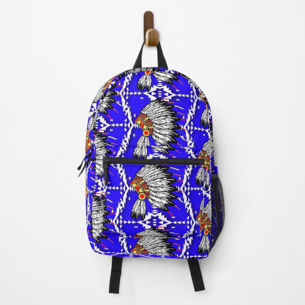 Item preview, Blue / White Native Headdress Print designed and sold by JMWCD.