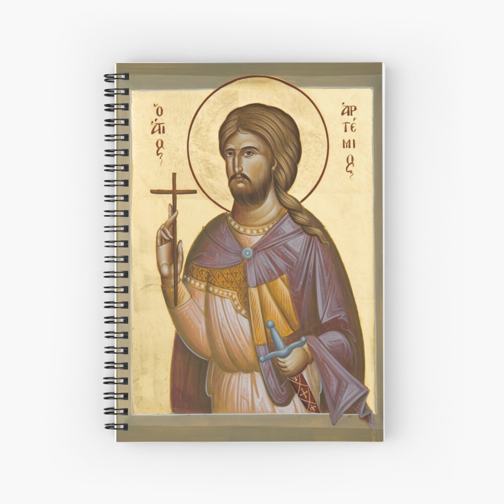St Artemios Spiral Notebook