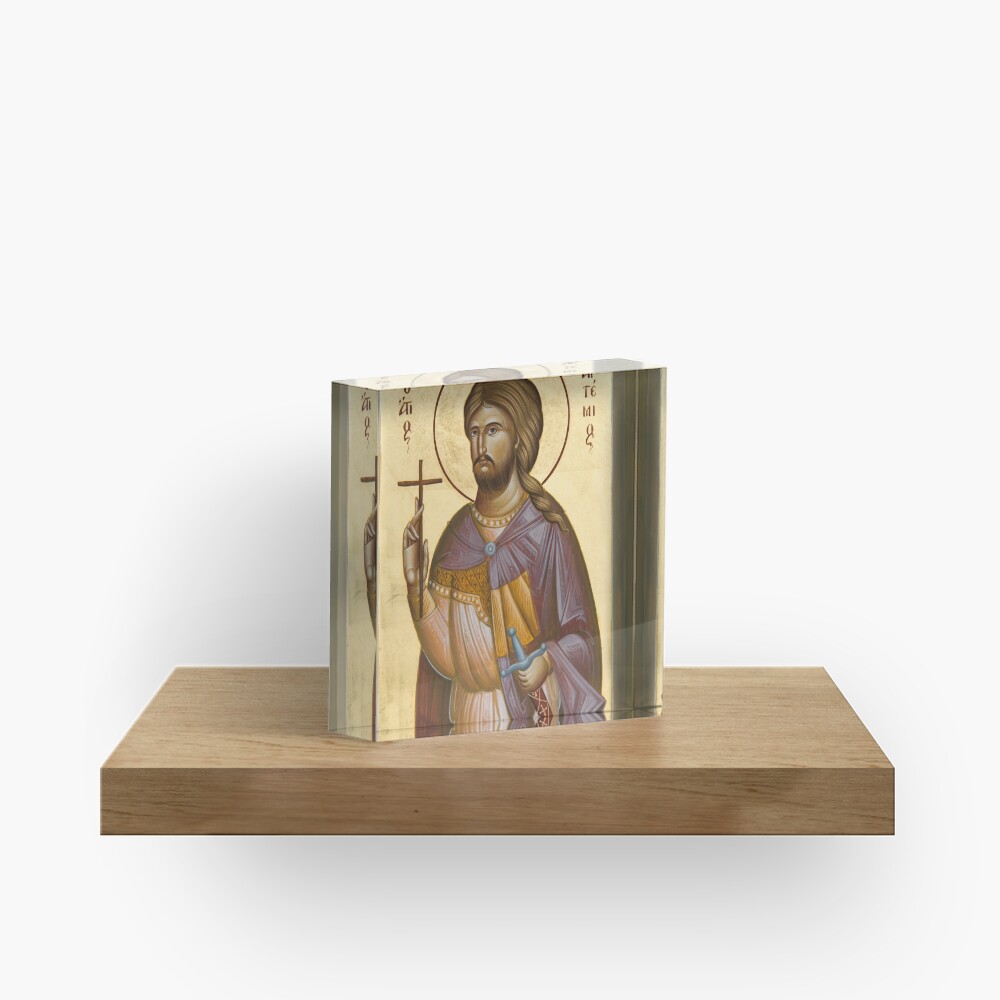 St Artemios Acrylic Block