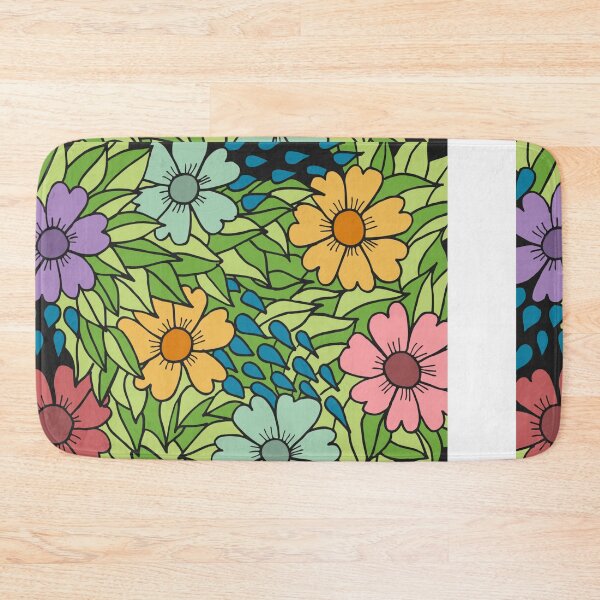 Item preview, Colorful Flowers Floral Background designed and sold by DigitalChickHub.